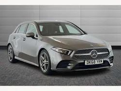Mountain grey Used 2018 Mercedes A200 AMG line Hatchback | £15,595 (Fair price)
