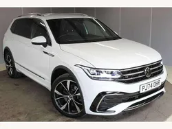 White Used 2024 VW Tiguan Allspace R-line SUV | £40,495 (Expensive)