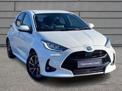 White Used 2023 Toyota Yaris Hybrid Design Hatchback | £17,795 (Fair price)