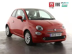 Red Used 2021 Fiat 500 Lounge Hatchback | £9,995 (Fair price)