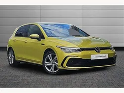 Lime yellow Used 2024 VW Golf VIII R-line Hatchback | £26,250 (A bit pricey)