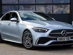 Silver Used 2024 Mercedes C200 AMG line Sedan | £33,990