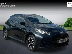 Black Used 2023 Toyota Yaris Hybrid Design Hatchback | £17,003 (Fair price)