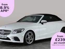 White Used 2019 Mercedes C200 AMG line Cabriolet | £15,271 (Super price)