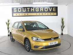 Yellow Used 2018 VW Golf VII SE Hatchback | £11,989 (Good price)