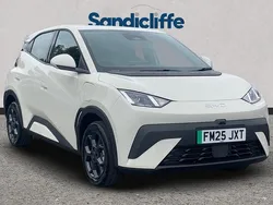 Metallic apricity white New 2025 BYD Dolphin Boost Hatchback | £19,768 (Good price)