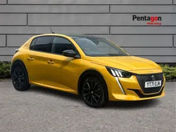Yellow Used 2021 Peugeot 208 Premium Hatchback | £15,146 (Fair price)