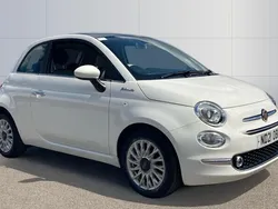 White Used 2021 Fiat 500 Dolcevita Hatchback | £9,491 (Fair price)
