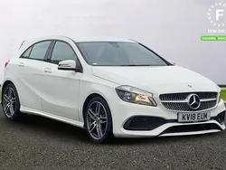 White Used 2018 Mercedes A160 AMG line Hatchback | £14,199 (Fair price)