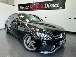 Black Used 2016 Mercedes C200 AMG line Sedan | £10,740 (Fair price)