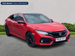 Red Used 2020 Honda Civic EX Hatchback | £13,289 (Fair price)