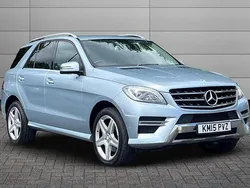 Silver Used 2015 Mercedes ML350 AMG line SUV | £18,995 (Fair price)
