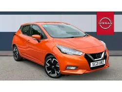 Orange Used 2021 Nissan Micra Acenta Hatchback | £10,214 (Fair price)