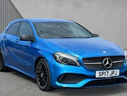 Blue Used 2017 Mercedes A200 AMG Line Premium Hatchback | £14,114 (Fair price)