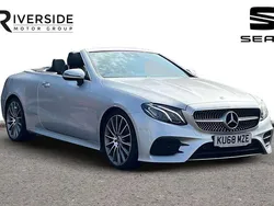 Iridium silver Used 2018 Mercedes E220 AMG line Cabriolet | £22,990 (Fair price)