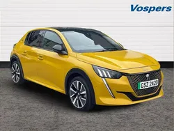 Yellow Used 2022 Peugeot e-208 GTi Hatchback | £12,489 (Fair price)