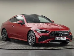 Patagonia red metallic finish Used 2023 Mercedes CLE300 AMG line Coupe | £44,200 (Fair price)