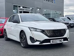 White Used 2022 Peugeot 308 Allure Premium Hatchback | £16,995 (Fair price)