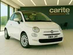 White Used 2014 Fiat 500 Lounge Hatchback | £5,695 (Fair price)