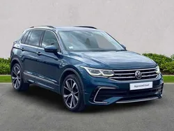 Blue Used 2021 VW Tiguan R-line SUV | £21,685 (Fair price)