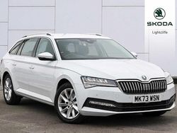 Moon white metallic Used 2023 Skoda Superb SE Estate | £25,450 (Expensive)