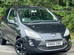 Black Used 2016 Ford Ka Zetec Hatchback | £3,790 (Fair price)