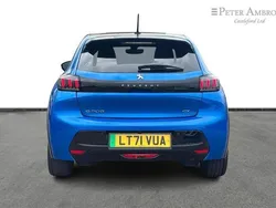 Blue Used 2021 Peugeot e-208 Premium Hatchback | £13,390 (Fair price)