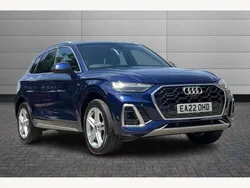 Blue Used 2022 Audi Q5 S-Line SUV | £34,650 (Fair price)
