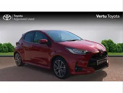 Red Used 2022 Toyota Yaris Hybrid Hatchback | £19,999 (A bit pricey)