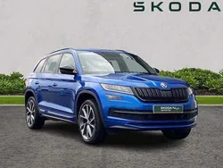 Race blue metallic Used 2020 Skoda Kodiaq SportLine SUV | £28,170 (Fair price)