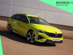 Green New 2025 Skoda Octavia vRS Estate | £34,990