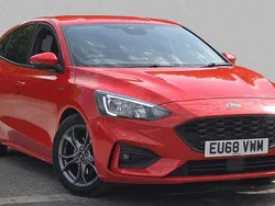 Red Used 2018 Ford Focus ST-Line Hatchback | £9,740 (Fair price)