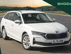 Moon white metallic New 2024 Skoda Octavia SE Technology Estate | £23,495 (Fair price)