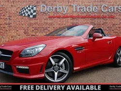 Red Used 2013 Mercedes SLK55 AMG AMG Cabriolet | £19,990