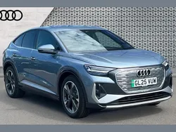 Blue Used 2025 Audi Q4 Sportback e-tron S-Line SUV | £35,490 (Super price)
