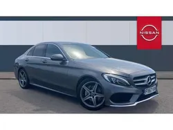 Grey Used 2018 Mercedes C220 AMG line Sedan | £12,375 (Good price)