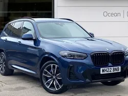 Blue Used 2022 BMW X3 M Sport SUV | £34,400 (Fair price)