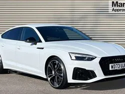 White Used 2024 Audi A5 Sportback Black Edition Hatchback | £33,893 (Fair price)