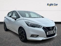 White Used 2021 Nissan Micra Acenta Hatchback | £13,199 (Fair price)