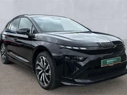 Black magic pearlescent Used 2025 Skoda Enyaq iV SportLine SUV | £41,831