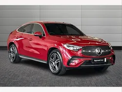 Red Used 2024 Mercedes GLC300e AMG line Coupe | £51,750 (Expensive)