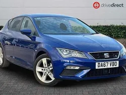 Metallic aegean blue Used 2018 Seat Leon FR Hatchback | £10,340 (Fair price)