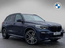 Blue Used 2021 BMW X5 M Sport SUV | £45,990 (Fair price)