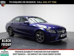 Blue Used 2019 Mercedes C300 AMG line Sedan | £17,890 (Good price)