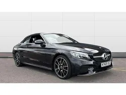 Black Used 2019 Mercedes C300 AMG Line Premium Cabriolet | £20,591 (Fair price)