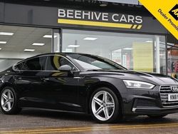 Black Used 2018 Audi A5 Sportback S-Line Hatchback | £12,650 (Fair price)