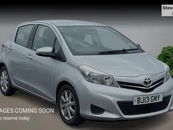 Silver Used 2013 Toyota Yaris Hatchback | £5,473 (Fair price)