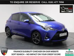 Blue Used 2017 Toyota Yaris Design Hatchback | £11,890 (Fair price)