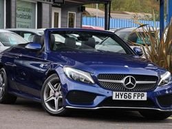Blue Used 2016 Mercedes C220 AMG line Cabriolet | £15,991 (Fair price)