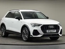 Ibis white Used 2022 Audi Q3 Black Edition SUV | £27,650 (Fair price)